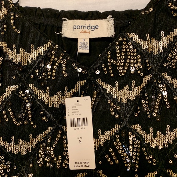 NWT Porridge by Anthropologie sequin tank size S - Picture 6 of 6